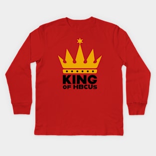 King Of HBCUs Gold/Black Logo Tee Kids Long Sleeve T-Shirt